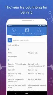 Chẩn đoán bệnh - Tra cứu thuốc android App screenshot 3